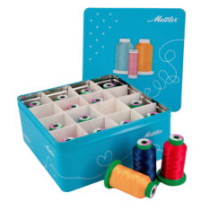 COFFRET 16 CÔNES DE FIL A BRODER ISACORD